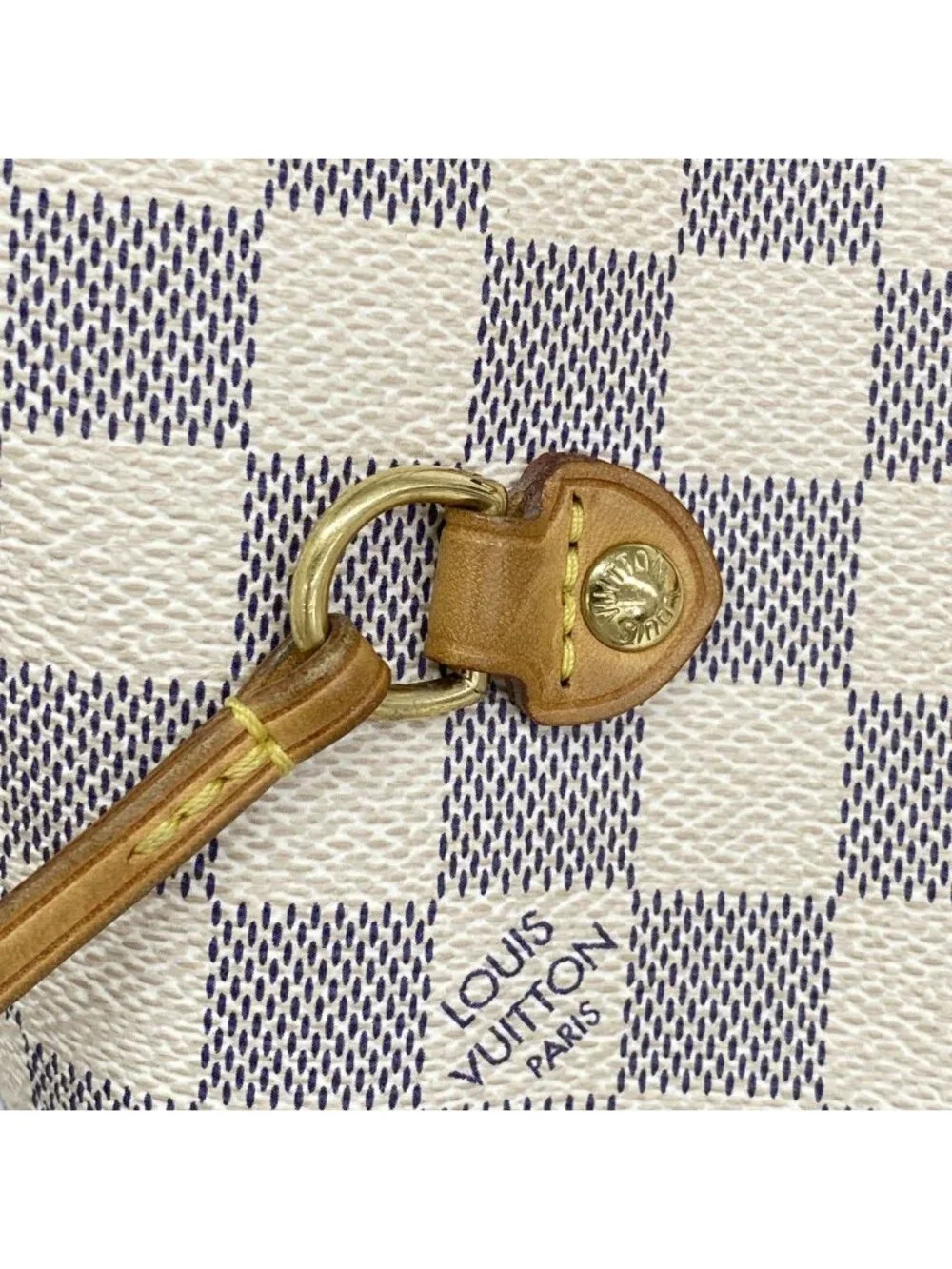 Louis Vuitton Tote Damier Azur Neverfull MM White